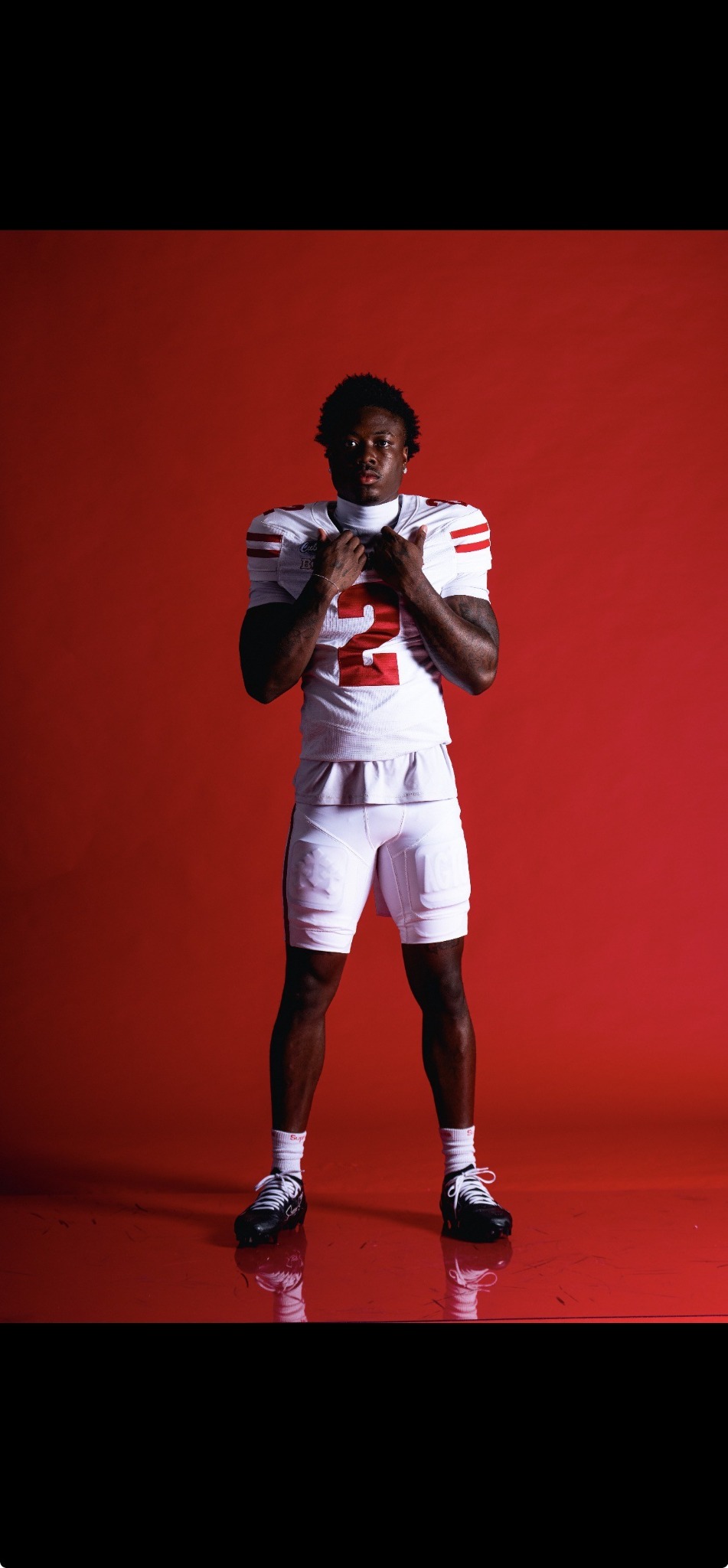 Javan Robinson in football uniform